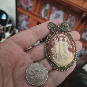 Vintage 3 Muses Brooch& pendant